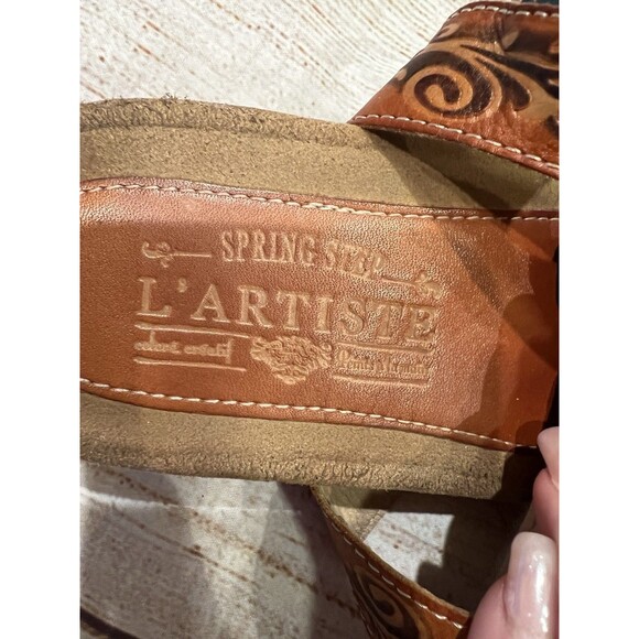 Spring Step L'Artiste Jerlene Leather Gladiator Sandals Women Size 41/US 9.5/10 - Picture 6 of 6